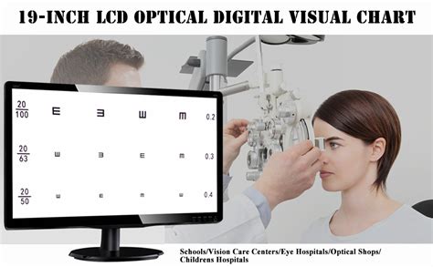 Huanyu 19 Inch Lcd Optical Digital Visual Acuity Chart Eye Charts