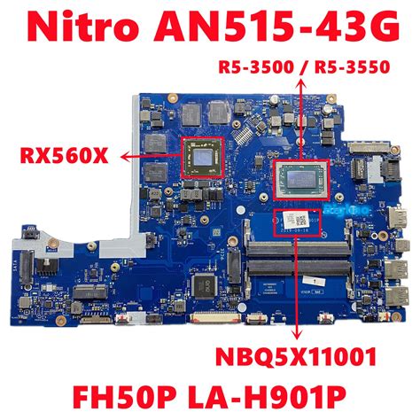 Nbq5x11001 Nbq5x11001 For Acer Nitro An515 43g Laptop Motherboard