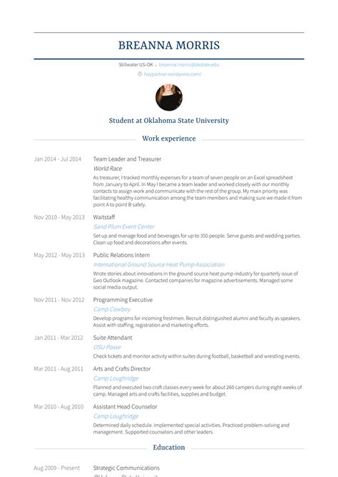 Find professional cv/ cv samples for team leaders. Treasurer - Resume Samples and Templates | VisualCV