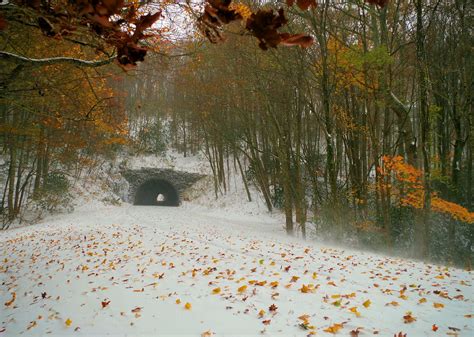 Fall Snow On The Blue Ridge Parkway Near Asheville Nc November 1 2014 Fall Color 2014 Nc