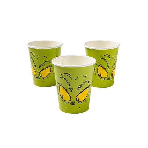 Grinch 9Oz Cup - Party Supplies - 8 Pieces - Walmart.com