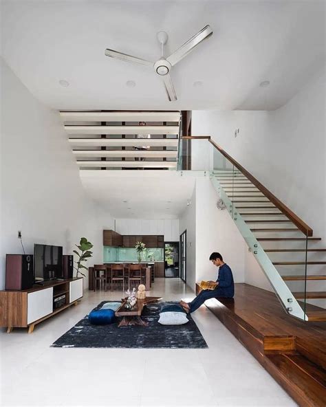 desain interior rumah tingkat minimalis  sekat tapi unik