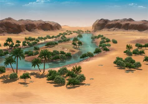 desert oasis | CGTrader