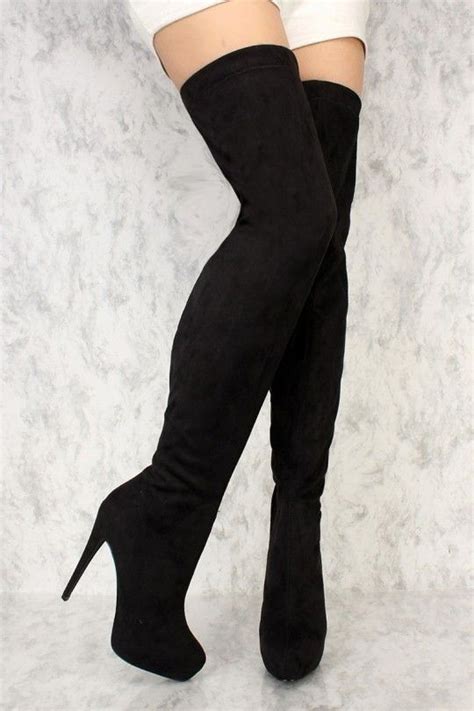 Pin By Leslie Pell On Fashion High Heel Dress Shoes Boots Thigh High Boots