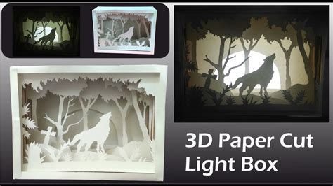 3D Paper Cut Light Box - Amazing DIY Room Decor Easy Crafts Idea - YouTube