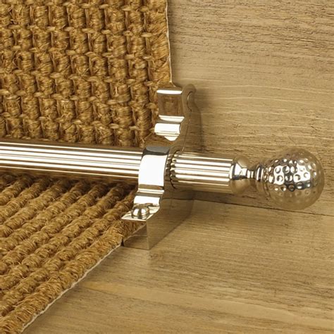 Eastern Promise Polished Nickel Dune Reeded Stair Rod