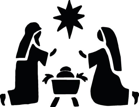 Simple Nativity Scene Drawing Free Download On Clipartmag