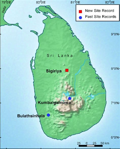 Location Of Sigiriya Rock Fortress The Newly Discovered Colony Of