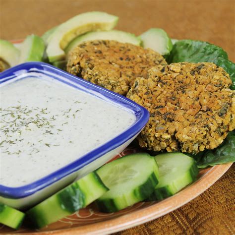 Baked Falafel With Tzatziki Sauce Straight Up Food
