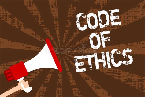 Handwriting Text Writing Code Of Ethics Concept Meaning Moral Rules
