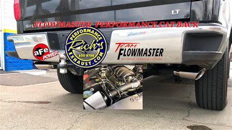 16 Silverado Flowmaster True Dual Exhaust With Afe Stage 2 Intake4k