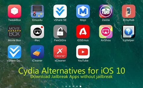 Jailbreaking refers to privilege escalation on an apple device to remove software restrictions imposed by apple on ios, ipados, tvos, watchos, bridgeos and audioos operating systems. Cydia iOS 10 / 11 Alternative - Download Jailbreak Apps ...