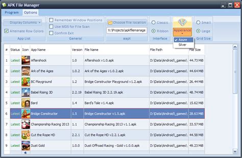 Apk File Manager For Windows 7 Reads Basic Information For Each Apk