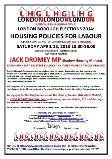 Johns Labour Blog Labour London Housing Group Policy Conference 13