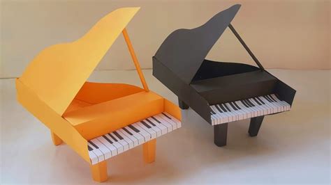Paper Piano🎹 How To Make Paper Piano Mini Paper Home Decoration