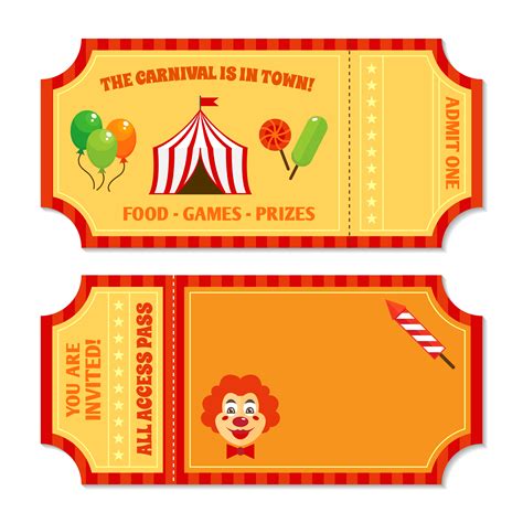 Carnival Tickets Printable