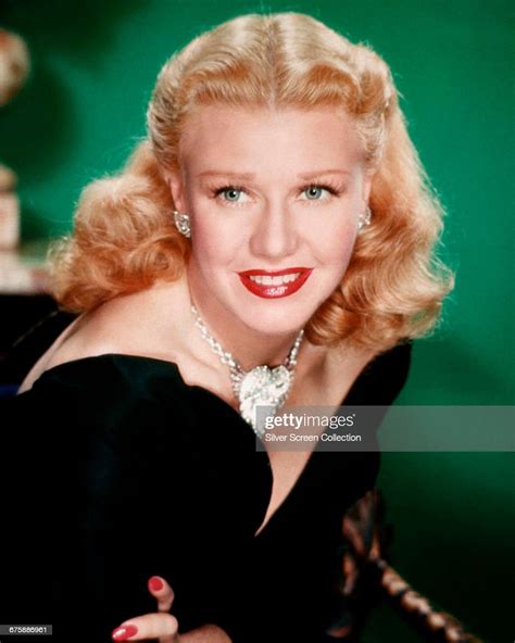 American Actress And Dancer Ginger Rogers As Marsha Mitchell In The