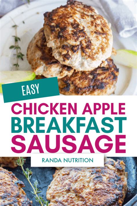 These chicken breakfast sausage patties have all the same sausage flavor you love with a fraction of the fat and calories. Chicken Apple Breakfast Sausage | Recipe in 2020 | Chicken apple breakfast sausage, Breakfast ...