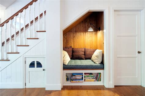 Cozy Reading Space | Under stairs nook, Cozy reading nook, Stair nook