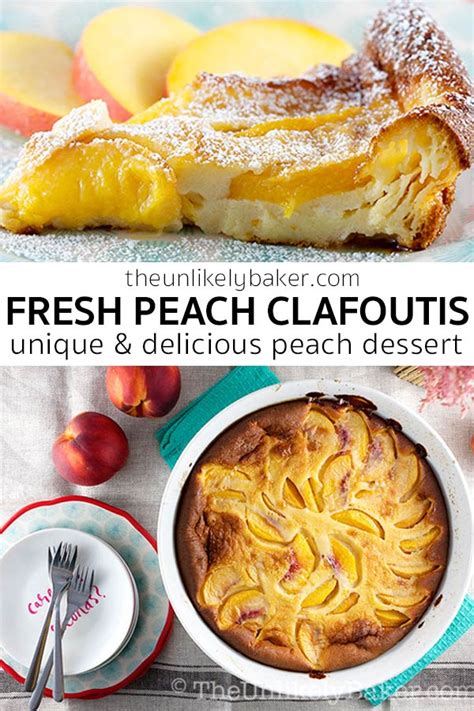 Peach Clafoutis Recipe Made With Fresh Peaches The Unlikely Baker