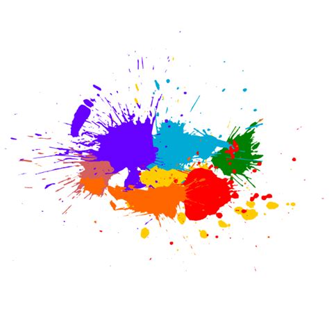 5 Colorful Paint Splash Background Vector Svg