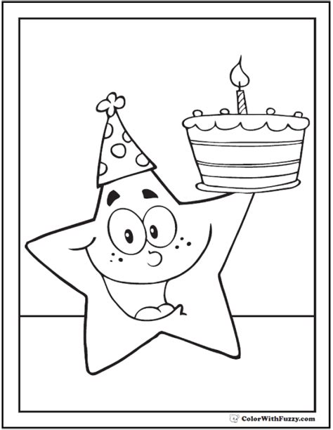 Are your kids really excited about their birthday party? 55+ Birthday Coloring Pages Printable and Customizable ...