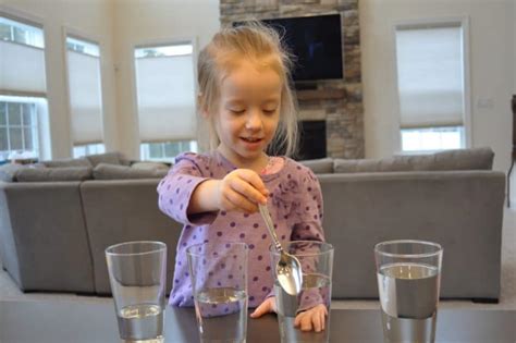 Swim terms may also be used in the song. Kids' Science Experiment to Make Music with Water