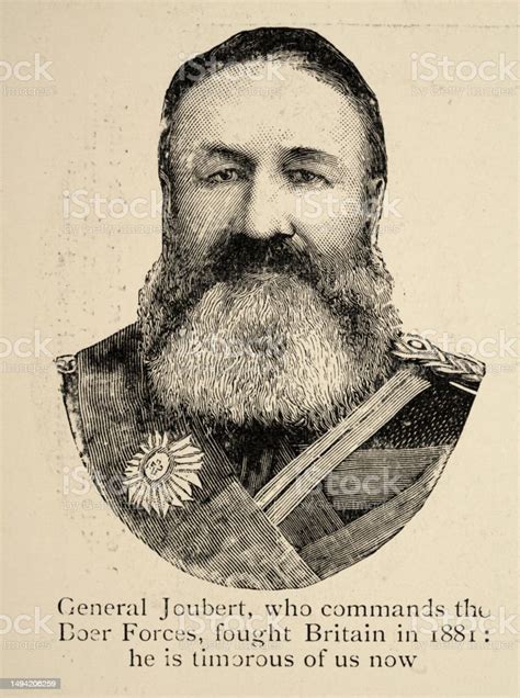 Vinatge Illustration General Piet Joubert Commandantgeneral Of The