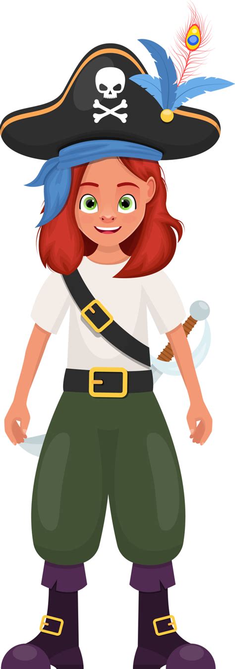 pirate girl clipart