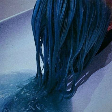 Pin By Sadbitch On ʙʟᴜᴇ Blue Hair Aesthetic Blue Aesthetic Blue Hair