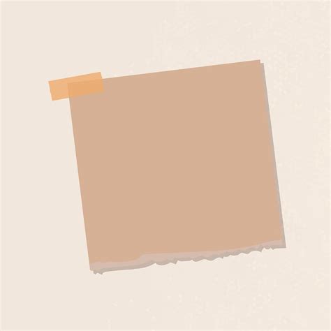 Brown Notepaper Journal Sticker Vector Free Image By Rawpixel Com