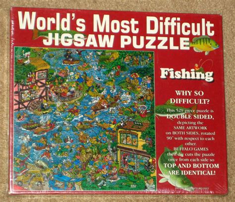 Fishing Edition Worlds Most Difficult Jigsaw Puzzle 529 Piece Nib