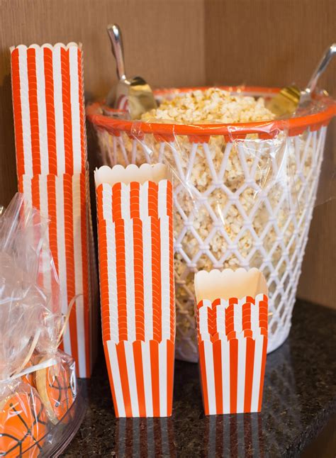 2016 Basketball Party Create A Fun Snack Bar Complete With Popcorn