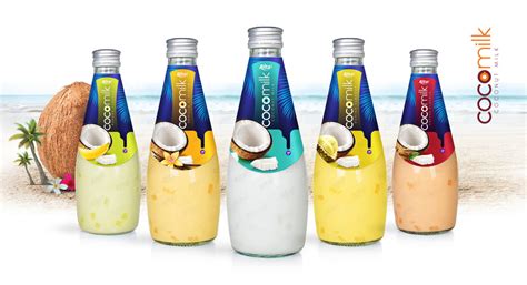 Coconut Products Coconut Milk With Vanilla Flavor 290ml Glass Bottle