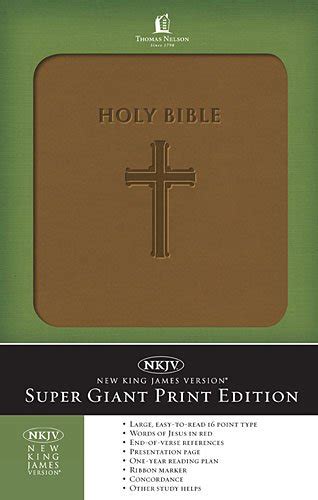 Super Giant Print Bible Nkjv By Thomas Nelson Publishers Good 2013