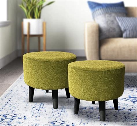 Homeaccex Ottoman Puffy Stool For Living Room Set Of 2 Pouffes Sitting