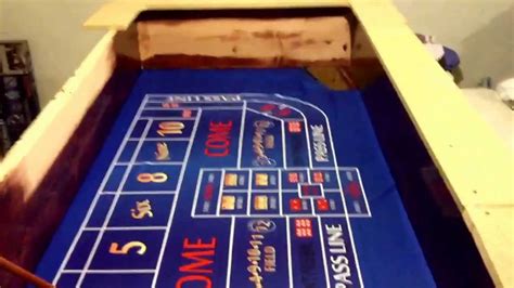 Vintage waco auto shooter craps table complete! Diy craps table video-2 stained part of top on just have ...