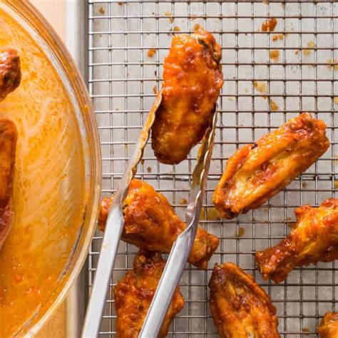Fry the chicken for 5 minutes in the oil (you may have to do it in batches) before removing and placing on a tray lined with kitchen roll. Korean Fried Chicken Wings | Cook's Illustrated