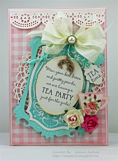A british tea party has long been a popular theme idea for a bridal shower party. 3D Tea Party Invitations With White Ribbon And Red Rose on ...