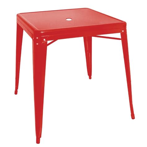 Get the best deals on steel tables. Bolero Bistro Square Steel Table Red 668mm (Single ...