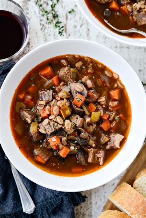 This recipe will work with any leftover protein and . Leftover Prime Rib and Barley Soup - Simply Scratch