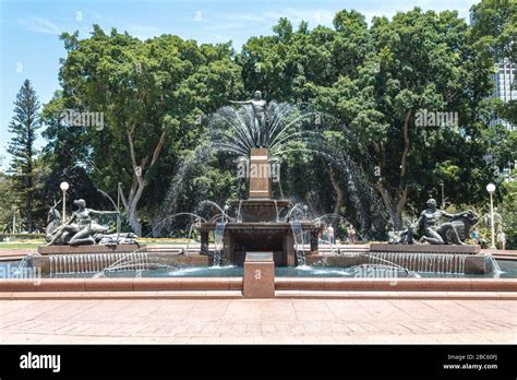 The Art Deco Archibald Fountain In Hyde Park In Sydney Australia Stock Photo Alamy