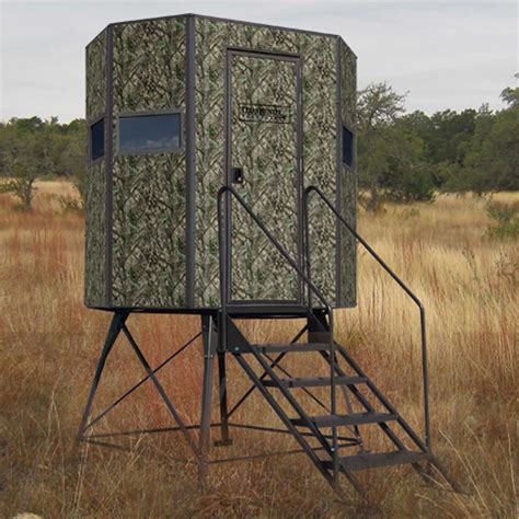 Octagon Shaped Deer Hunting Blind 60 In X 80 In With 4 Foot Tower