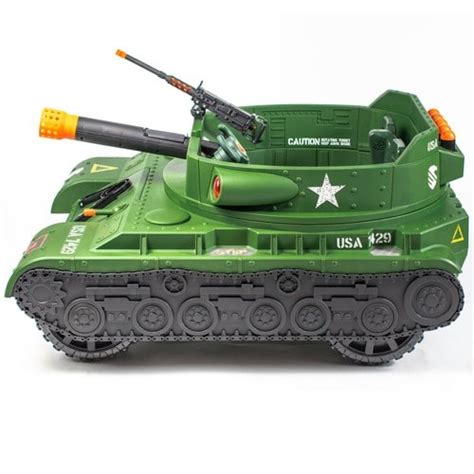 New Walmart Exclusive Adventure Force 24 Volt Thunder Tank Green Ride