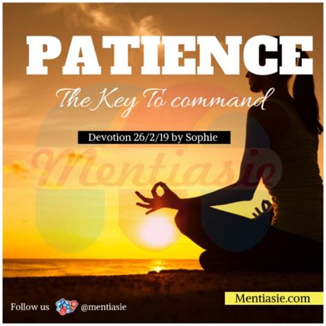 Patience The Key To Command