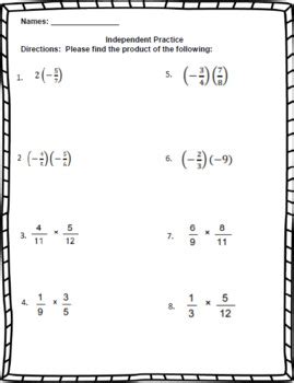 7th grade math rational numbers multiplying fractions ccss aligned