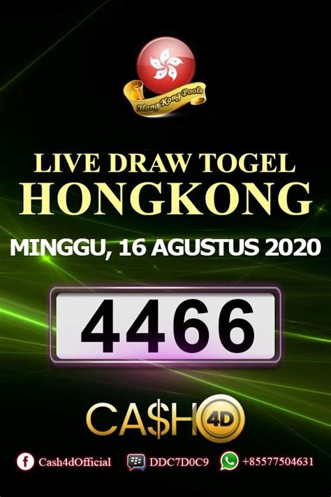 togel hongkong keluar berapa