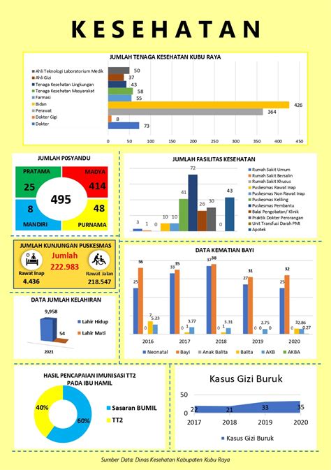 Infografis Kesehatan Kabupaten Kubu Raya Tahun 2022 Infografik