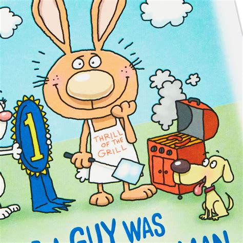Independent designs · luxe materials · easily personalized Cartoon Bunnies Pop-Up Funny Father's Day Card From ...