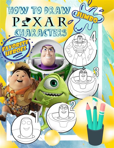 Pixar Characters How To Draw How To Draw Pixar Characters From Toy